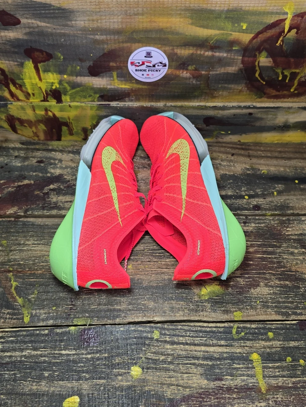 Nike‎ Air Zoom Victory 2 Spikes Bright Crimson Lime Men Sz 5.5, 6.5 FD8411-600